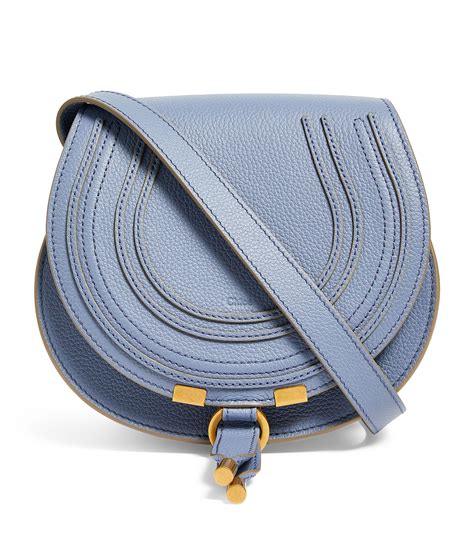 chloe mini marcie bag blue|chloe marcie small saddle bag.